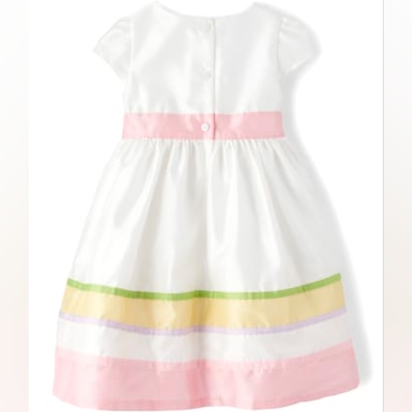 NWT Gymboree Short Sleeve Ribbon Striped Dress, 12-18 Months - Picture 2 of 11